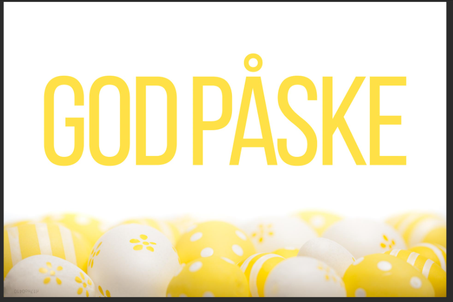 God påske! Oppstart treninger igjen tirsdag den 22 april!
